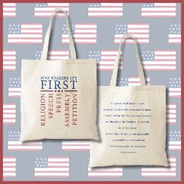 Tote Bag Premier amendement Manifestation pour la liberté d