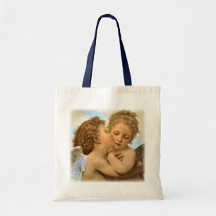 Tote Bag Premier Baiser (détail d'ange) par Bouguereau