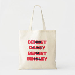 Tote Bag Premier et dernier noms de personnages de fierté e