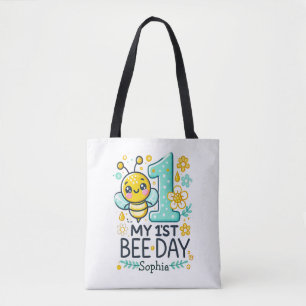 Tote Bag Premier jour de l'abeille personnalisé