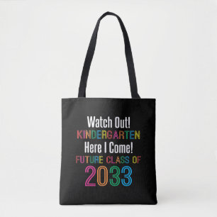 Tote Bag Première journée de maternelle Futur Class 2033 