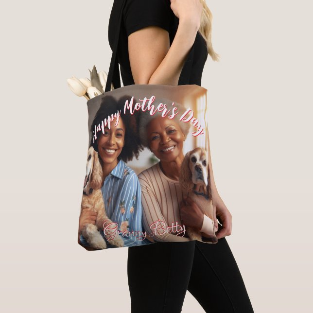 Tote Bag Première mère jour Chien Granny | Boules de golf p (De près)