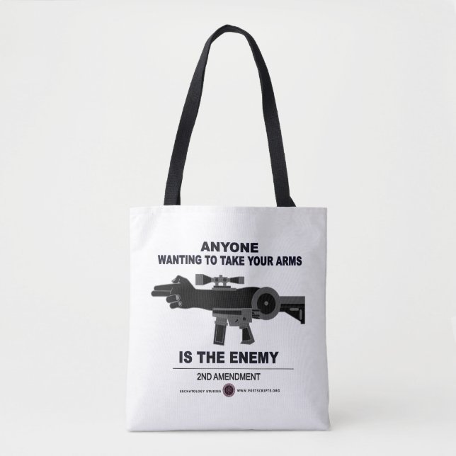 Tote Bag Prendre les armes - 2e amendement (Devant)