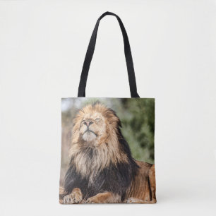 Tote Bag Prendre un bain de soleil masculin de lion