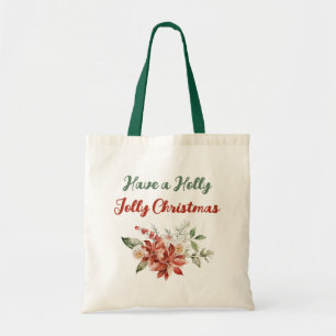 Tote Bag Prenez un Holly Jolly Noël Holiday Chic Shopping
