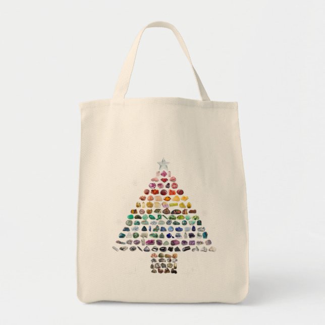 Tote Bag Prenez un Noël Rockin ! Arbre de Noël en cristal (Devant)