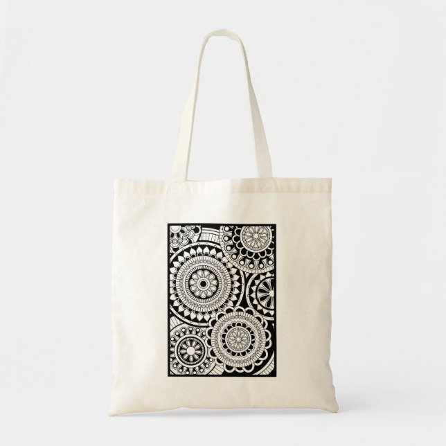 Tote Bag Préparez pour colorer la conception de coloration (Devant)