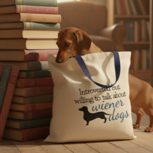 Tote Bag Présenté par la volonté de parler des chiens Wiene