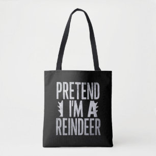 Tote Bag Prétendre un costume de Noël de rennes