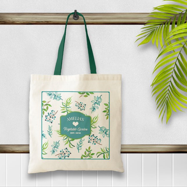 Tote Bag Pretty Watercolor Floral Garden (Créateur téléchargé)