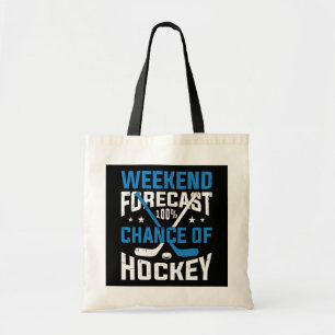 Tote Bag Prévisions de fin de semaine 100 % Hockey