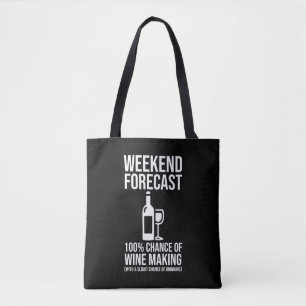 Tote Bag Prévisions de week-end - 100 % de chances de vinif