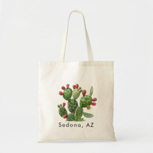 Tote Bag Prickley Pear Cactus Desert Design