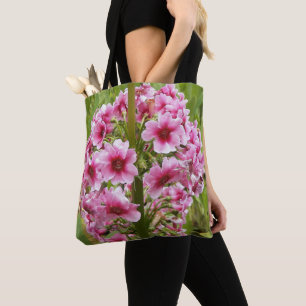 Tote Bag Primevère candélabre florale rose