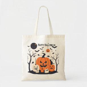 Tote Bag Primitive Halloween Fourre-tout