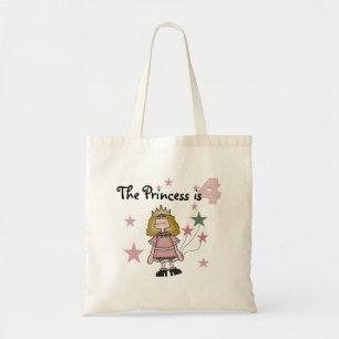 Tote Bag Princess 4th Birthday Tshirts et cadeaux