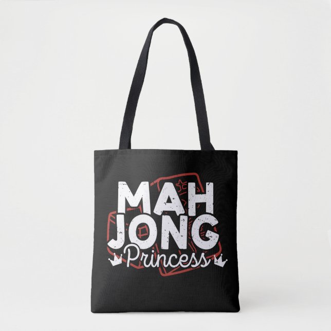 Tote Bag princesse Mahjong | Funny mahjong (Devant)