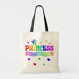 Tote Bag Princesse mignonne Tiara d'arc-en-ciel de clipart