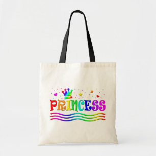 Tote Bag Princesse mignonne Tiara d'arc-en-ciel de clipart