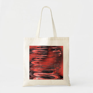 Tote Bag Printemps surréel rouge et noir