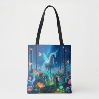 Tote Bag Procession magique à travers la bioluminescence