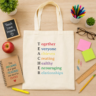 Tote Bag Professeur Acronyme Amusement Remerciement Profess