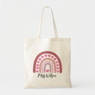 Tote Bag Professeur arc-en-ciel aquarelle moderne