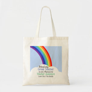 Tote Bag Professeur assistant mode cadeau arc-en-ciel