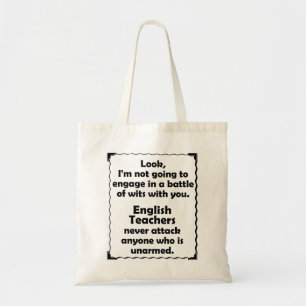 Tote Bag Professeur d'Anglais de joute d'esprit