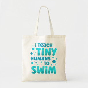 Tote Bag Professeur De Baignade J'Enseigne À Des Humains Mi