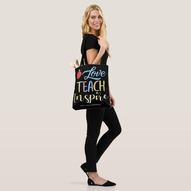 Tote Bag Professeur de devis coloré inspiré personnalisé (Sur le modèle)