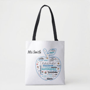 Tote Bag Professeur, éducateur, super héros ! Fourre-tout