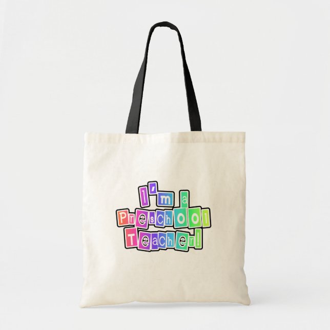 Tote Bag Professeur intelligent d'école maternelle de (Devant)