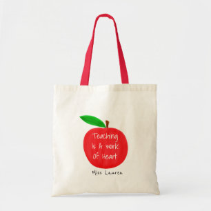 Tote Bag Professeur personnalisé de couleur de l'eau rouge