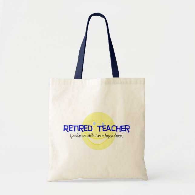 Tote Bag Professeur retraité "faisant la danse heureuse " (Devant)