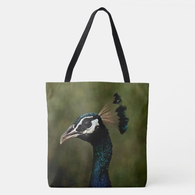 Tote Bag Profil de Peacock (Devant)