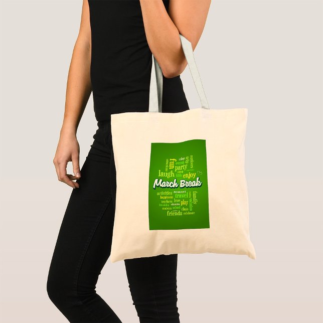 Tote Bag Profitez de la pause de mars (Créateur téléchargé)