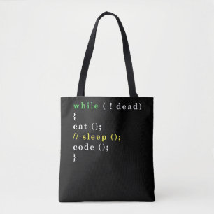 Tote Bag Programme Eat Code Sleep