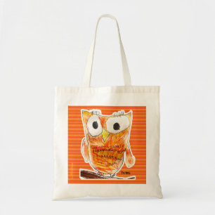 Tote Bag Projet d'art de la jeunesse du hibou de