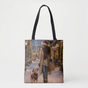 Tote Bag Promenade de Noël avec Lina