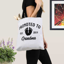 Tote Bag Promu À Grand-Mère Empreintes Bébé Année Est