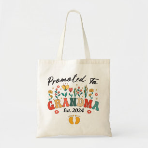 Tote Bag Promu à Grand-mère est. 2024 Grand-parentsSac à pu
