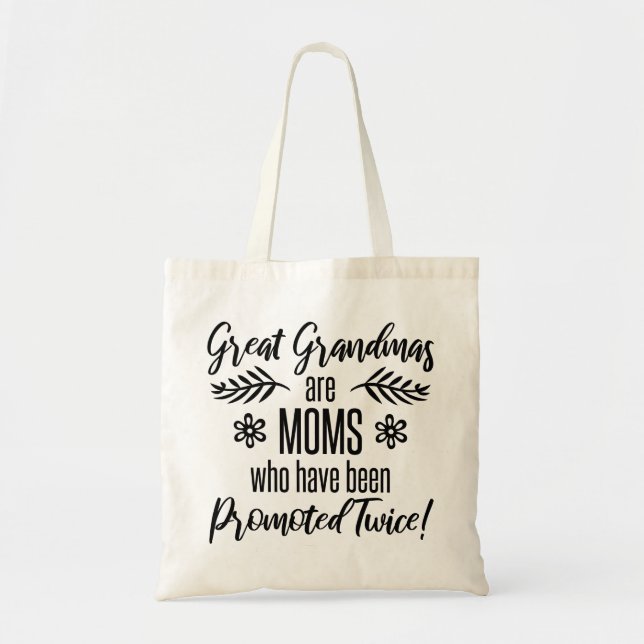 Tote Bag Promu À Grande Grand-Mère (Devant)