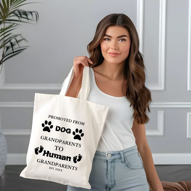 Tote Bag Promu aux grands-parents faire-part de grossesse (Créateur téléchargé)