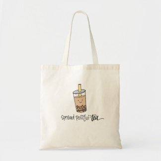 Tote Bag Propager la position positive du thé | Boba Bubble