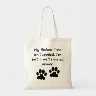 Tote Bag Propriétaire bien entraîné de Bichon Frise