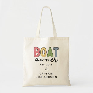 Tote Bag Propriétaire de bateau sur mesure établi Nouveau p