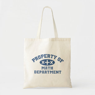 Tote Bag Propriété Du Département Des Maths (bleu x+x) S