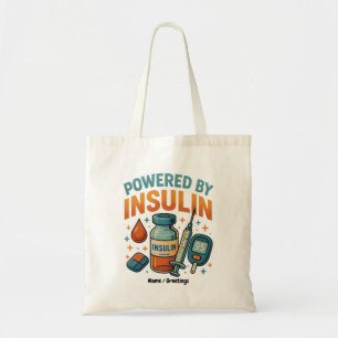 Tote Bag Propulsé par Insuline Diabète Sensibilisation Cita