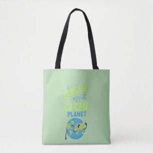 Tote Bag Propulsé par le vert : prospérer avec la nature"